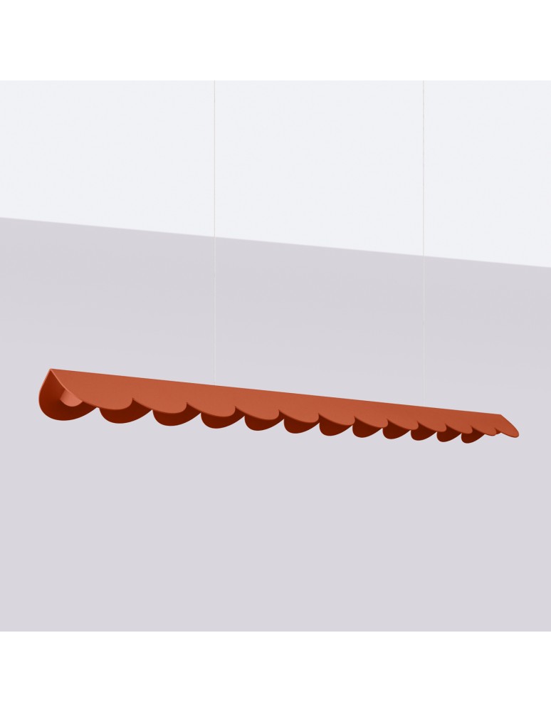 Thoro Lampa wisząca BISCUIT ochra czerwona LED 4000K TH.655