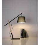 Lampy stołowe z abażurem - Azzardo GARDA TABLE BK Czarny 1xE27 Stołowa z Abażurem Regulacja Wysokości AZ5644 - product 2