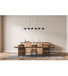Lampy wiszące nad wyspę - Azzardo VIVI Wisząca 6 BK/BK Czarny Mat/Czarny Mat 6xGU10 AZ5730 - product 2
