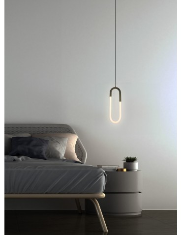 Azzardo NEXUS BK LED 3000K Czarny Mat/Biały Mat 1xLED Wisząca AZ5739 - produkt 2