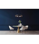 Lampy wiszące okręgi - Azzardo RIO 60 3-STEP DIMM BK/GO Czarny/Miedziany 2xLED Wisząca Ring 3 Tryby Jasności AZ5777 - product 2