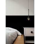 Azzardo DALMA 1 BK Czarny Mat/Transparentny 1xLED Wisząca AZ6005 Azzardo DALMA 1 BK Czarny Mat/Transparentny 1xLED Wisząca AZ6005