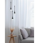 Lampy wiszące sople - Azzardo DALMA 3 ROUND BK Czarny Mat/Transparentny 3xLED Wisząca AZ6009 - product 2