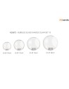 Azzardo BUBBLES Zestaw Szklanych Kloszy 10 Transparentny AZ5872