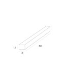 Akcesoria do szynoprzewodów magnetycznych - Maxlight Zasilacz Wewnętrzny Płaski 150W Do Szyn Magnetycznych Biały MA0034 - product 3