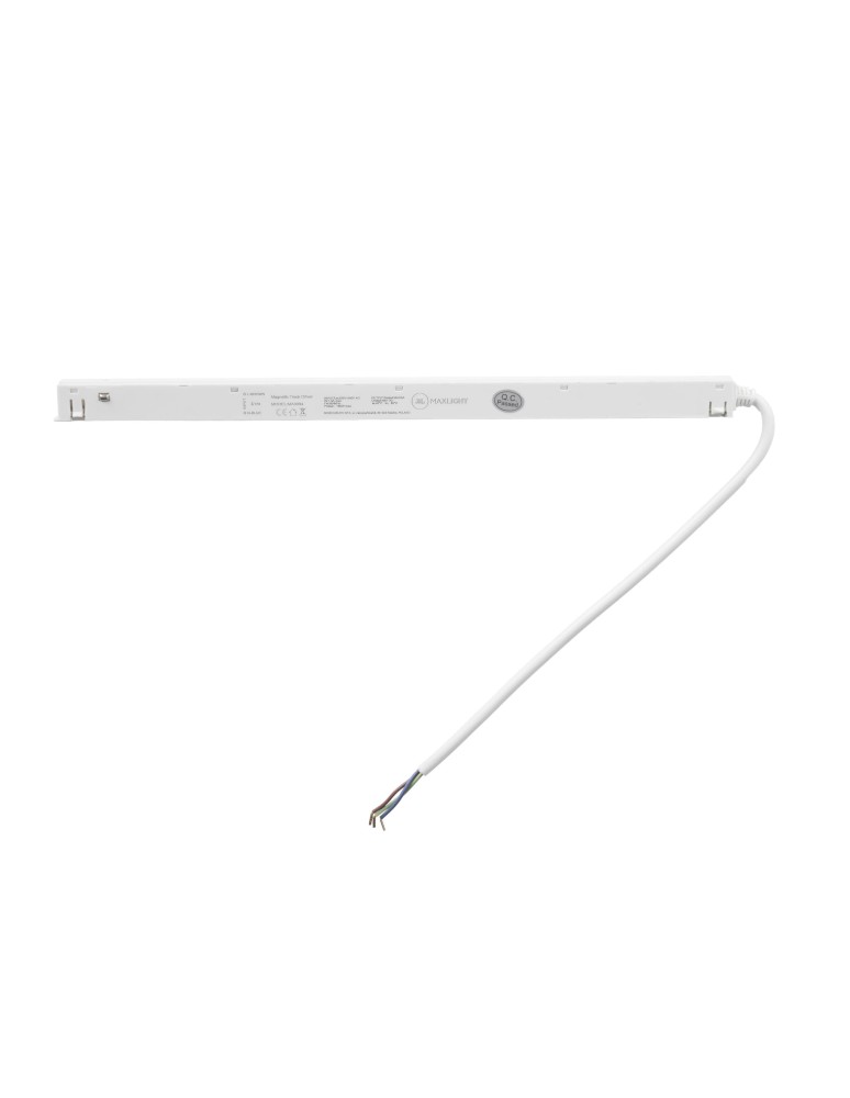 Maxlight Zasilacz Wewnętrzny Płaski 150W Do Szyn Magnetycznych Biały MA0034