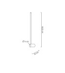 Kinkiety designerskie - MOOSEE lampa ścienna OMBRE 80 złota (MSE1501100475) - product 5