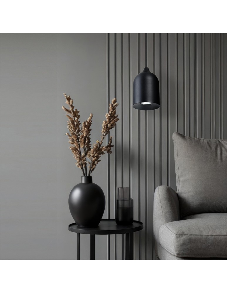 Light Prestige Metalowa lampa wisząca Nilo czarna 1xGU10 LP-0110/1P BK Light Prestige Metalowa lampa wisząca Nilo czarna 1xGU10 LP-0110/1P BK