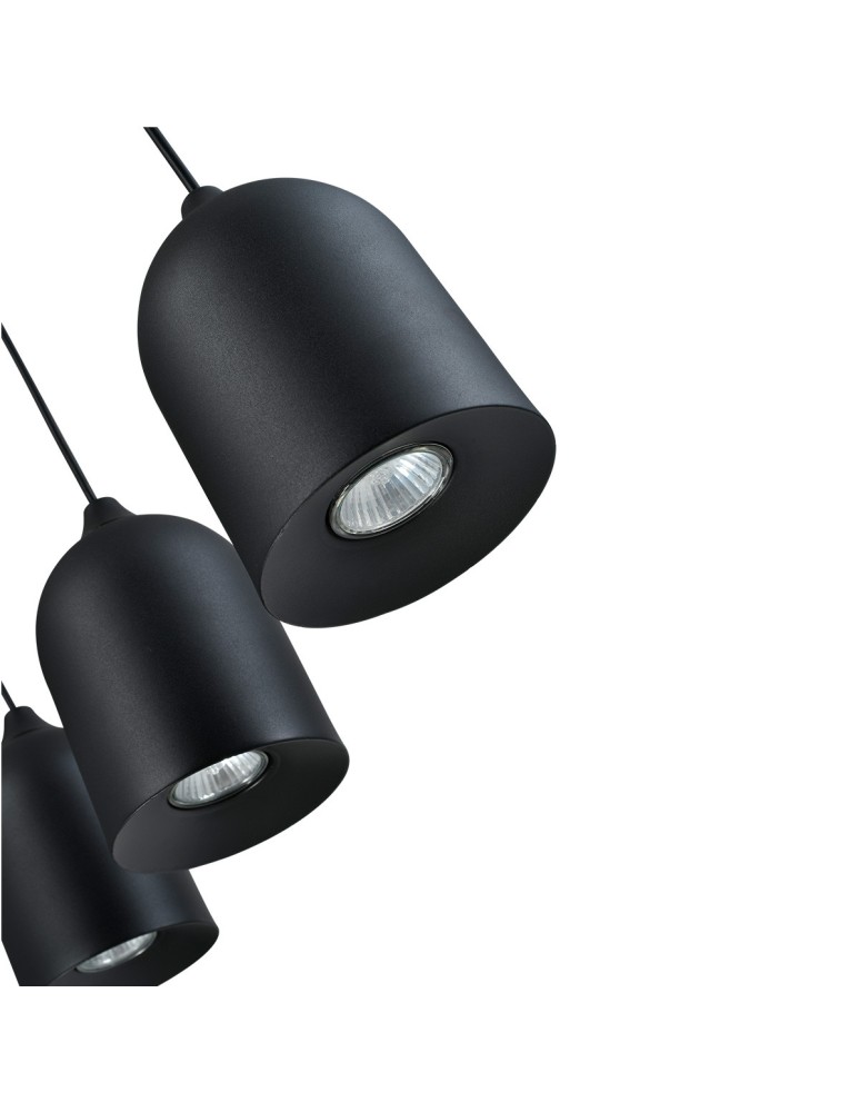 Light Prestige Metalowa lampa wisząca Nilo czarna 3xGU10 LP-0110/3L BK Light Prestige Metalowa lampa wisząca Nilo czarna 3xGU10 LP-0110/3L BK