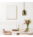Light Prestige Metalowa lampa wisząca Nilo złota 1xGU10 LP-0110/1P GD Light Prestige Metalowa lampa wisząca Nilo złota 1xGU10 LP-0110/1P GD