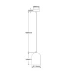 Light Prestige Metalowa lampa wisząca Nilo złota 1xGU10 LP-0110/1P GD Light Prestige Metalowa lampa wisząca Nilo złota 1xGU10 LP-0110/1P GD
