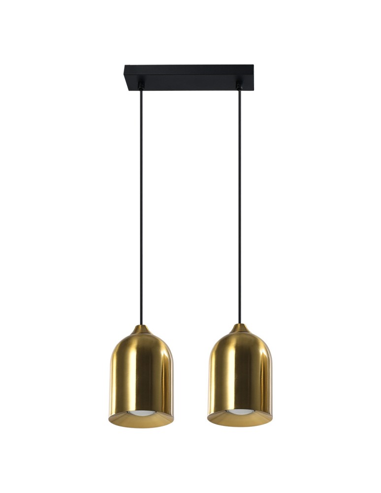Light Prestige Metalowa lampa wisząca Nilo złota 2xGU10 LP-0110/2L GD Light Prestige Metalowa lampa wisząca Nilo złota 2xGU10 LP-0110/2L GD