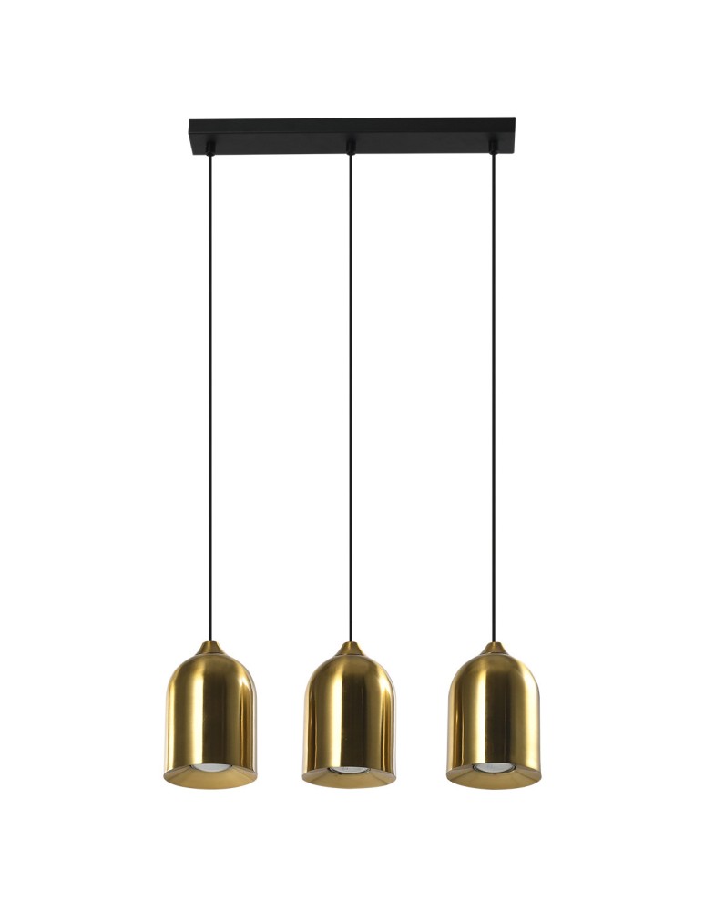 Light Prestige Metalowa lampa wisząca Nilo złota 3xGU10 LP-0110/3L GD Light Prestige Metalowa lampa wisząca Nilo złota 3xGU10 LP-0110/3L GD