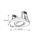 Lampy podtynkowe hermetyczne - Light Prestige Ruchome oczko podtynkowe Lagos IP65 chrom 1xGU10 LP-4425/1RM CH - product 2