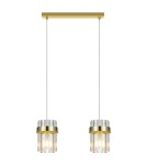 Lampy wiszące - Light Prestige Lampa wisząca Vetro złota 2xE14 LP-2910/2L GD - product 1