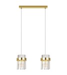 Lampy wiszące - Light Prestige Lampa wisząca Vetro złota 2xE14 LP-2910/2L GD - product 3