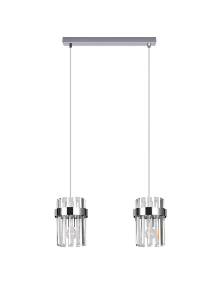 Light Prestige Lampa wisząca Vetro chrom 2xE14 LP-2910/2L CH Light Prestige Lampa wisząca Vetro chrom 2xE14 LP-2910/2L CH