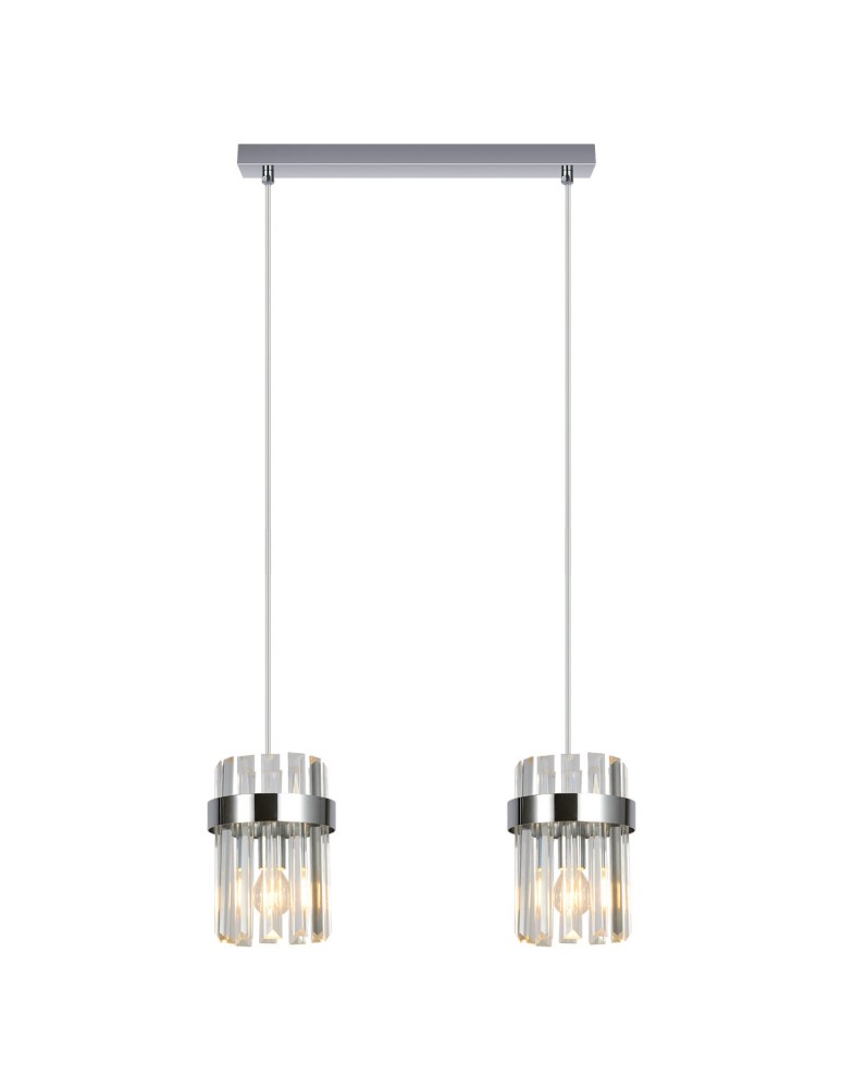 Light Prestige Lampa wisząca Vetro chrom 2xE14 LP-2910/2L CH Light Prestige Lampa wisząca Vetro chrom 2xE14 LP-2910/2L CH