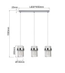 Light Prestige Lampa wisząca Vetro chrom 3xE14 LP-2910/3L CH Light Prestige Lampa wisząca Vetro chrom 3xE14 LP-2910/3L CH