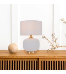 Lampy stołowe z abażurem - Light Prestige Lampa stołowa Tamiza 48 cm biała 1xE27 LP-1515/1T small white - product 2