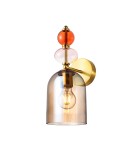Kinkiety - Light Prestige Kinkiet Tropea bursztynowy 1xE27 LP-2004/1W AM - product 1