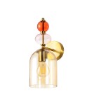 Kinkiety - Light Prestige Kinkiet Tropea bursztynowy 1xE27 LP-2004/1W AM - product 2