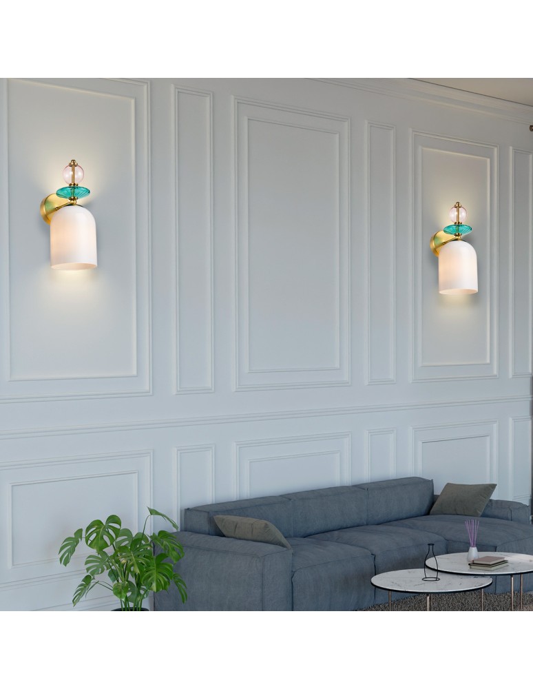 Kinkiety - Light Prestige Kinkiet Tropea biały 1xE27 LP-2004/1W WH - product kolory-swiatla.pl 2
