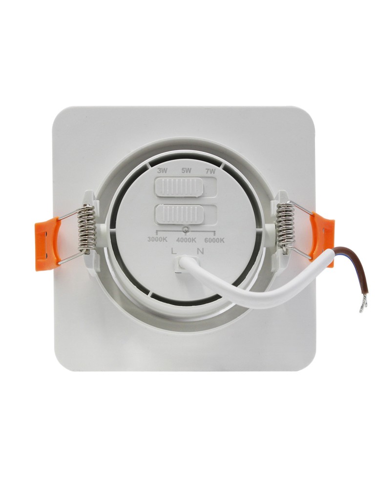 Light Prestige Ruchome kwadratowe oczko podtynkowe Plus białe LED CCT LP-1506/1RS WH Square