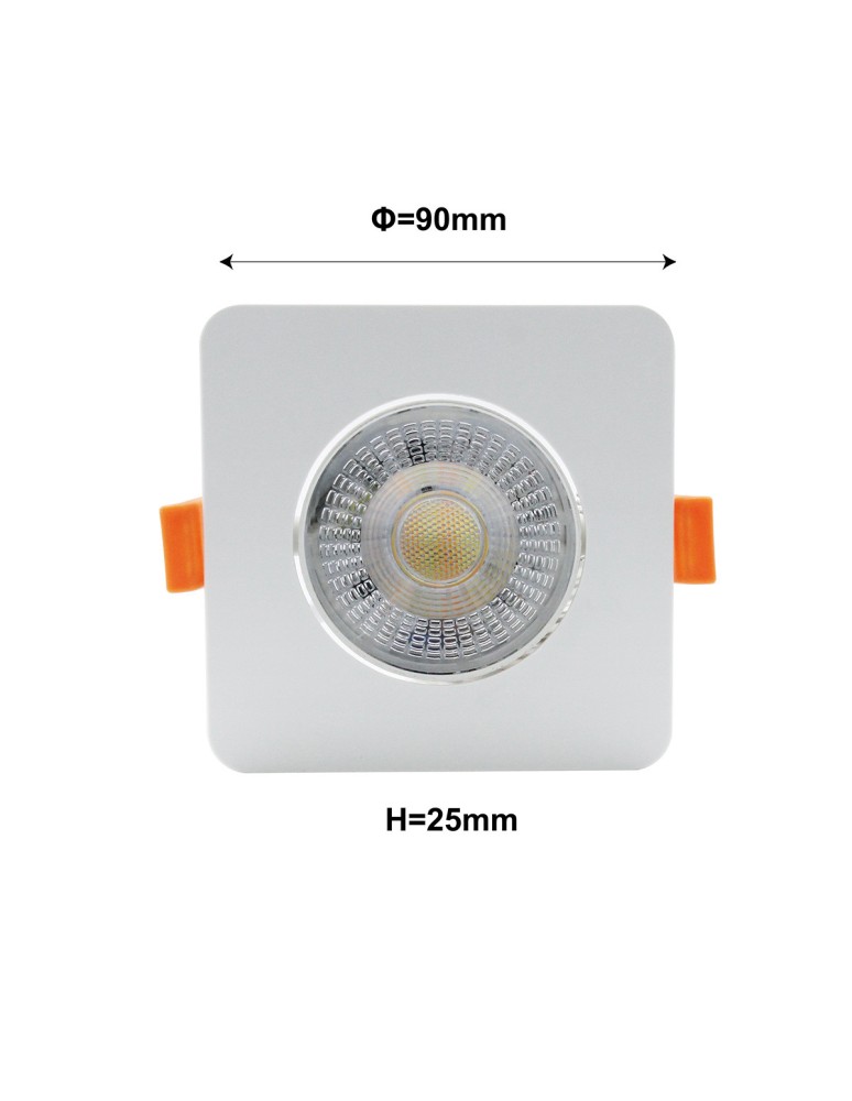 Light Prestige Ruchome kwadratowe oczko podtynkowe Plus białe LED CCT LP-1506/1RS WH Square