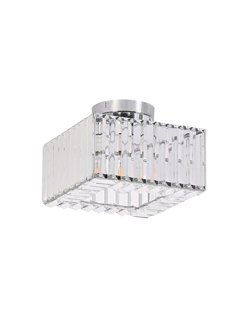 Light Prestige Kwadratowy plafon Vetro chrom 1xE27 LP-2910/1C CH square Light Prestige Kwadratowy plafon Vetro chrom 1xE27 LP-2910/1C CH square