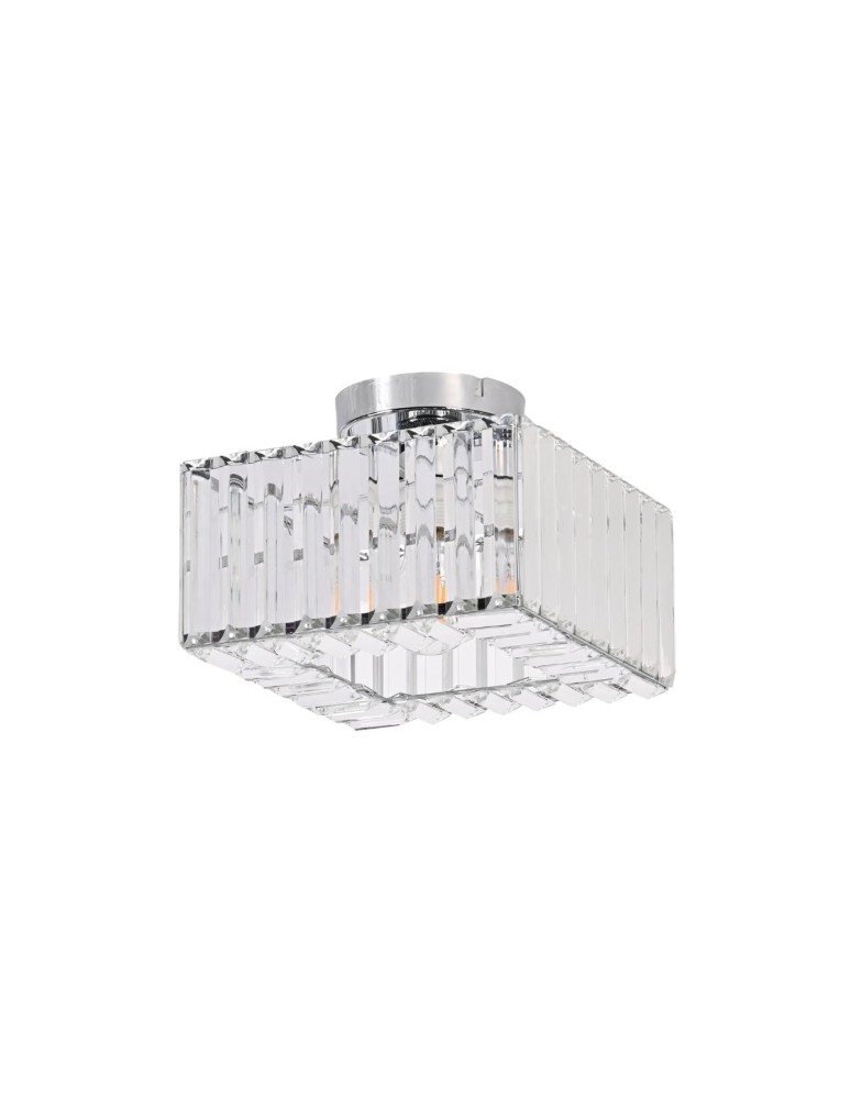 Light Prestige Kwadratowy plafon Vetro chrom 1xE27 LP-2910/1C CH square Light Prestige Kwadratowy plafon Vetro chrom 1xE27 LP-2910/1C CH square