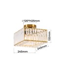Light Prestige Kwadratowy plafon Vetro chrom 1xE27 LP-2910/1C CH square Light Prestige Kwadratowy plafon Vetro chrom 1xE27 LP-2910/1C CH square