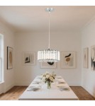Light Prestige Okrągła lampa wisząca Vetro chrom 1xE27 LP-2910/1P CH round Light Prestige Okrągła lampa wisząca Vetro chrom 1xE27 LP-2910/1P CH round