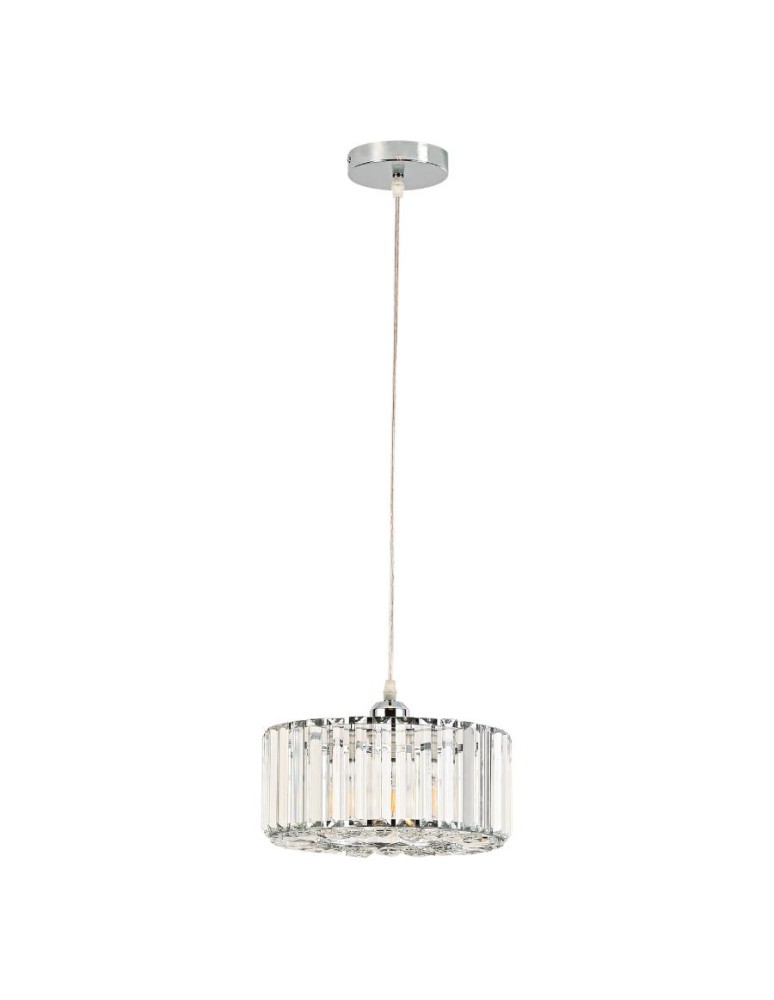 Light Prestige Okrągła lampa wisząca Vetro chrom 1xE27 LP-2910/1P CH round Light Prestige Okrągła lampa wisząca Vetro chrom 1xE27 LP-2910/1P CH round