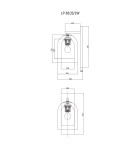 Kinkiety - Light Prestige Kinkiet Elaris bursztynowy 1xE27 LP-8103/1W AM - product 4