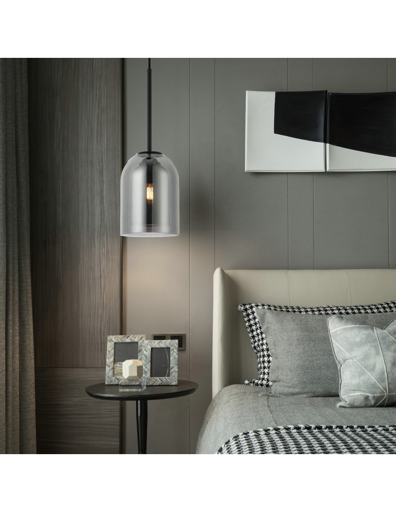 Light Prestige Lampa wisząca Elaris dymna 1xE27 LP-8103/1P SM Light Prestige Lampa wisząca Elaris dymna 1xE27 LP-8103/1P SM