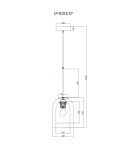 Light Prestige Lampa wisząca Elaris transparentna 1xE27 LP-8103/1P TR Light Prestige Lampa wisząca Elaris transparentna 1xE27 LP-8103/1P TR