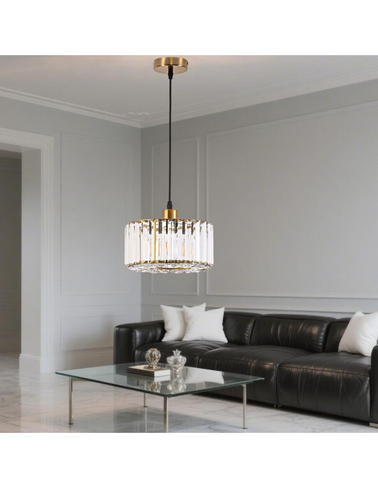 Light Prestige Okrągła lampa wisząca Vetro Złota1xE27 LP-2910/1P GD round Light Prestige Okrągła lampa wisząca Vetro Złota1xE27 LP-2910/1P GD round