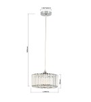 Light Prestige Okrągła lampa wisząca Vetro Złota1xE27 LP-2910/1P GD round Light Prestige Okrągła lampa wisząca Vetro Złota1xE27 LP-2910/1P GD round