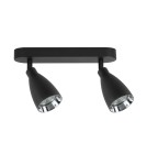 Lampy sufitowe reflektory - Light Prestige Campana 2 spot czarny 2xGU10 LP-3103/2WS BK - product 1