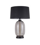 Lampy stołowe z abażurem - Light Prestige Lampa stołowa Amur dymna 1xE27 LP-919/1T smoked - product 1