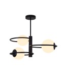 Lampy wiszące - Light Prestige Plafon Dorado ring czarna 3x E14 LP-002/3C ring BK - product 3