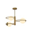 Lampy wiszące - Light Prestige Plafon Dorado ring złota 3 x E14 LP-002/3C ring - product 3