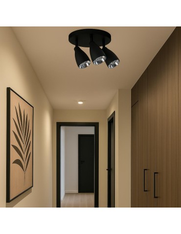 Light Prestige Campana 3 plafon czarny 3xGU10 LP-3103/3C BK - produkt 2