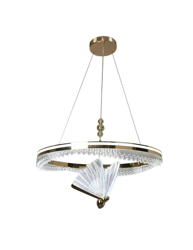 Light Prestige Lampa wisząca Marissa Cristal złota LED CCT LP-2515/1P Cristal GD Light Prestige Lampa wisząca Marissa Cristal złota LED CCT LP-2515/1P Cristal GD