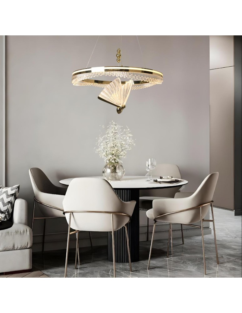 Light Prestige Lampa wisząca Marissa Cristal złota LED CCT LP-2515/1P Cristal GD Light Prestige Lampa wisząca Marissa Cristal złota LED CCT LP-2515/1P Cristal GD