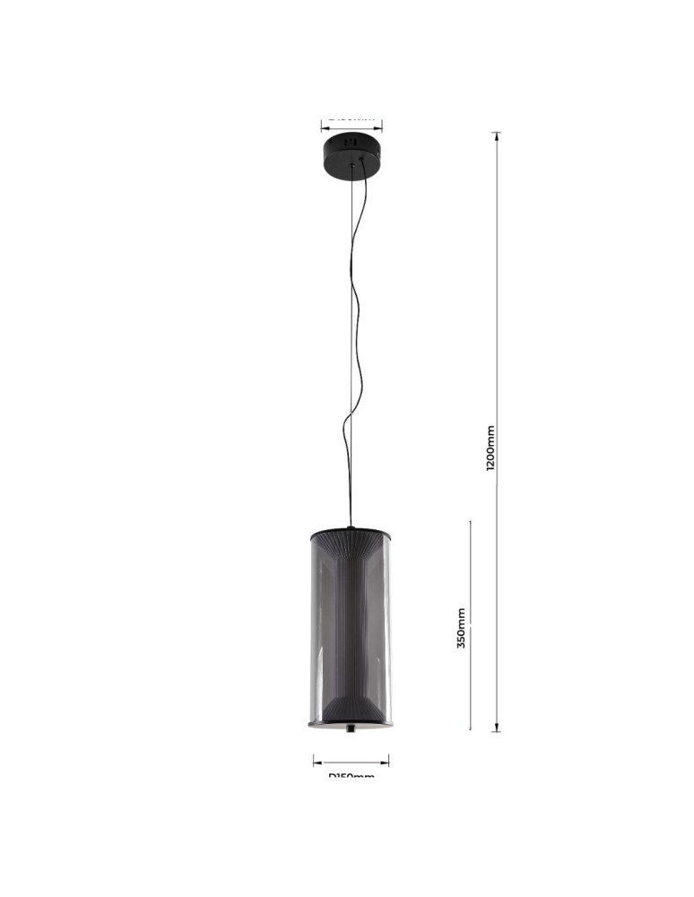 Light Prestige Lampa wisząca Aeris dymna LED CCT LP-2137/1P SM Light Prestige Lampa wisząca Aeris dymna LED CCT LP-2137/1P SM