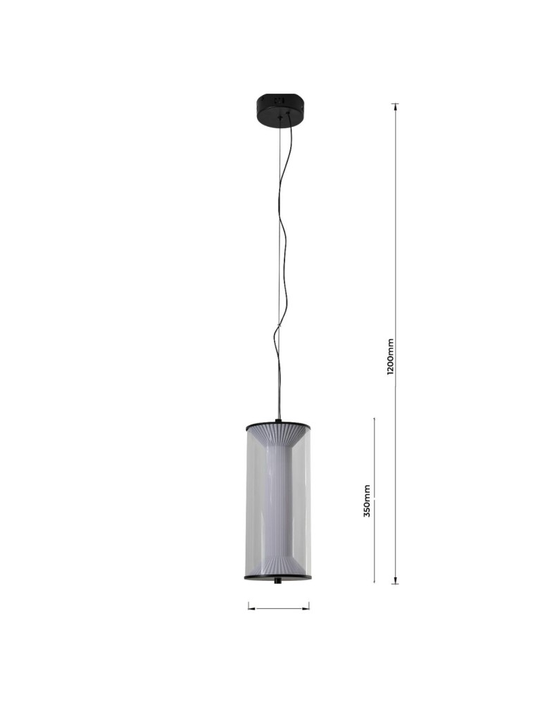 Light Prestige Lampa wisząca Aeris transparentna LED CCT LP-2137/1P TR Light Prestige Lampa wisząca Aeris transparentna LED CCT LP-2137/1P TR