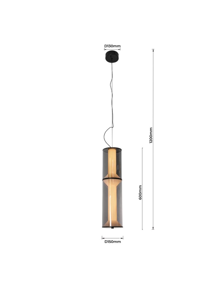 Light Prestige Lampa wisząca Aeris 2 dymna LED CCT LP-2137/2P SM Light Prestige Lampa wisząca Aeris 2 dymna LED CCT LP-2137/2P SM