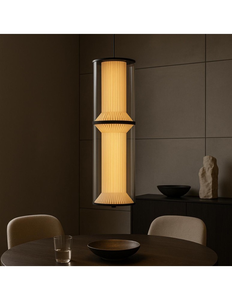 Light Prestige Lampa wisząca Aeris 2 transparentna LED CCT LP-2137/2P TR